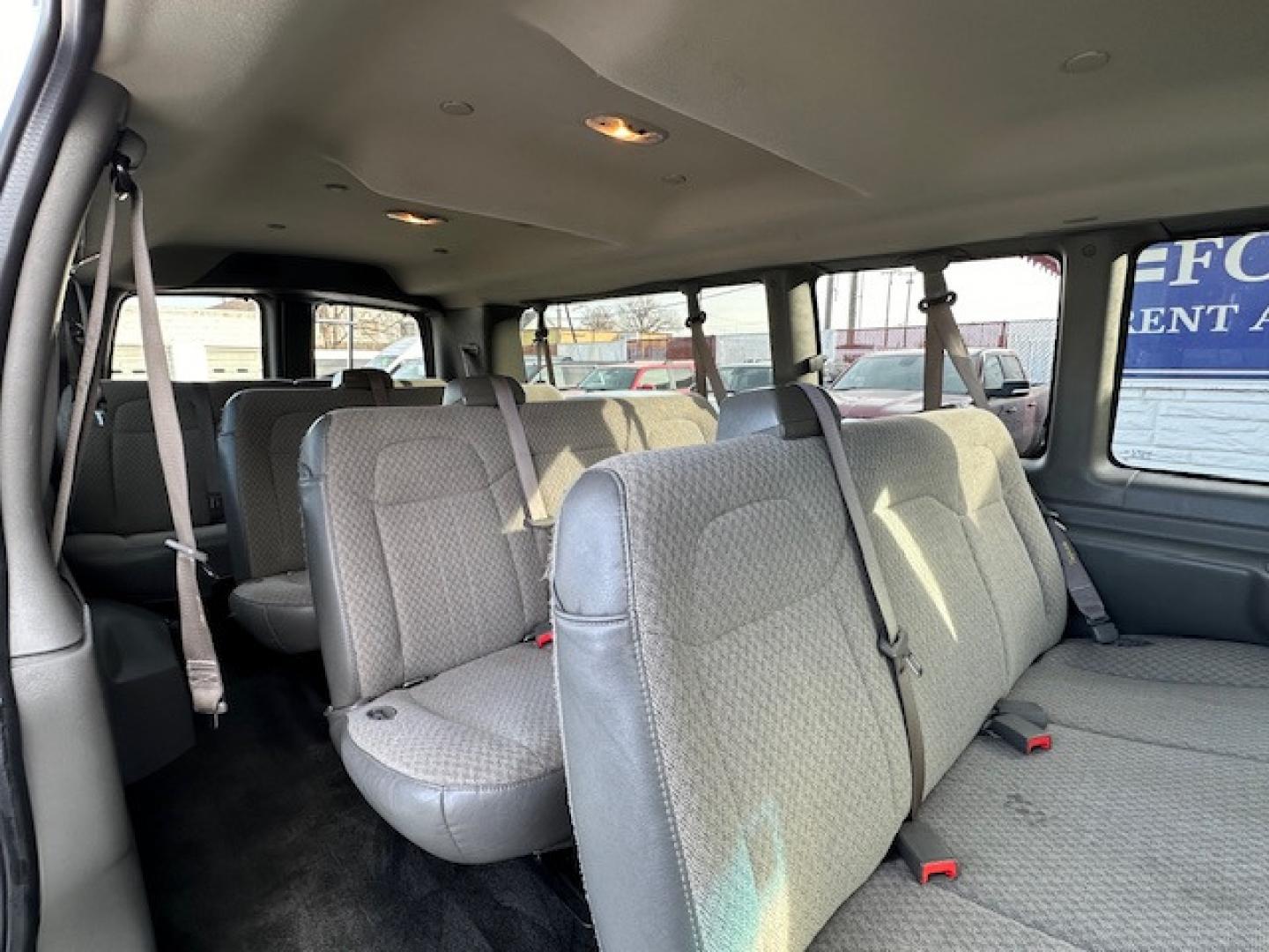 2017 White Chevrolet Express LT 3500 Extended (1GAZGPFG5H1) with an 6.0L V8 OHV 16V FFV engine, 6A transmission, located at 3200 1st Avenue North, Billings, MT, 59101, (406) 245-9055, 45.779270, -108.510742 - Off-Lease Lease Unit with Great Maintenance Records! 15 Passenger Van with LT Package, Towing, Tilt Steering, Cruise Control, Rear Air, Rear Heat, Factory Tinted Glass, Dual Power Seats and Much More! CarFax Dealer. Auto Brokers of Montana/AA&A Auto Rental/Fox Car Rental - Photo#13